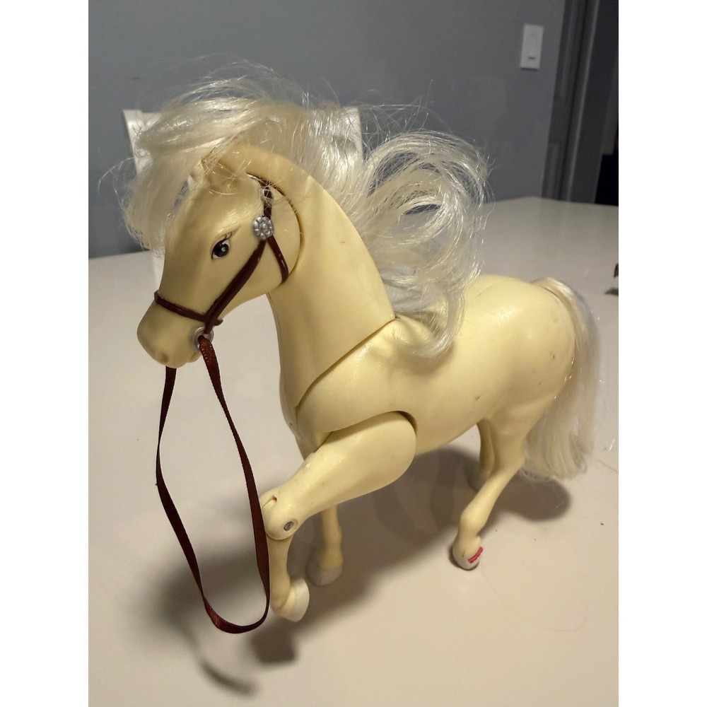 Fisher‎ Price Loving Family Horse Cream White Blonde Mane Mattel 2000 Vintage